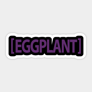 Eggplant Emoji Design Sticker